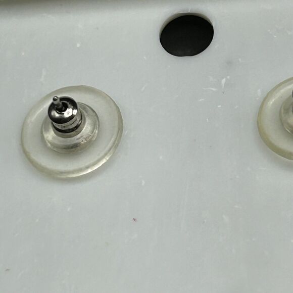 Vintage Turquoise Purple Metal Dangles Chain Dolphin Necklace Dangle Earrings - Picture 6 of 14